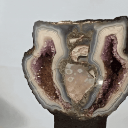 Agat Geode med Ametyst 