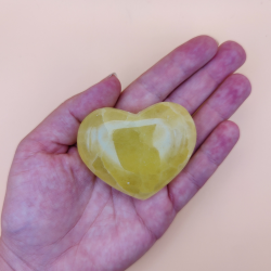Lemon Calcit Hjerte