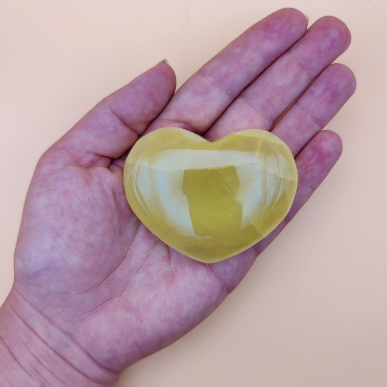 Lemon Calcit Hjerte