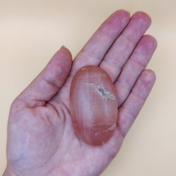 Rose Calcit Palm sten