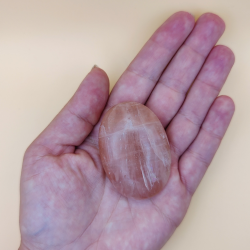 Rose Calcit Palm sten