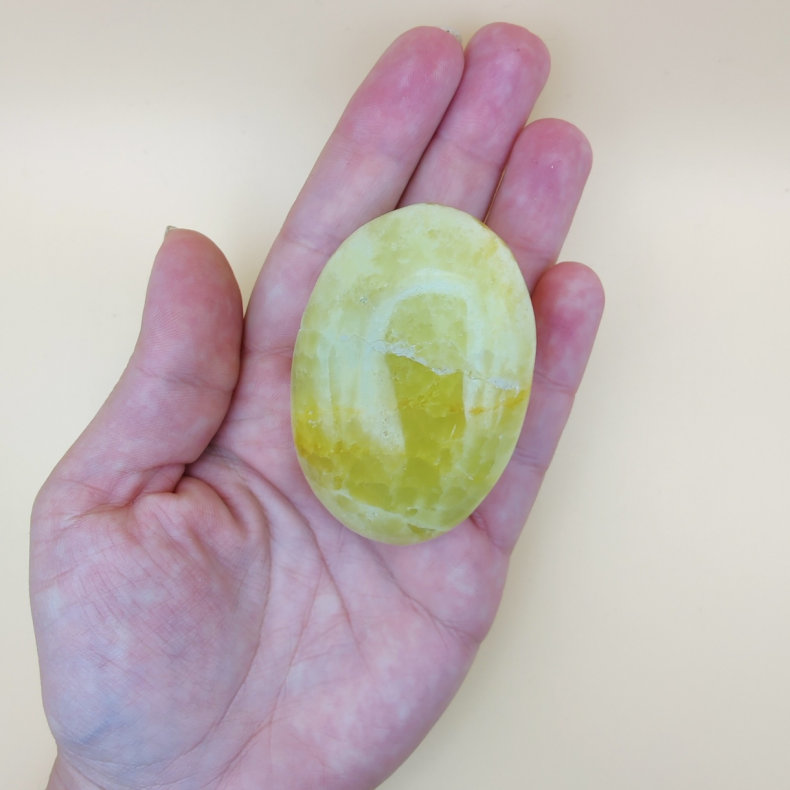Lemon Calcit Palm