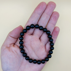 Sort Obsidian armbnd 8mm