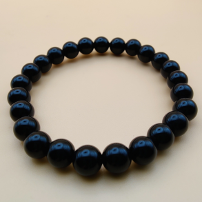 Sort Obsidian armbnd 8mm