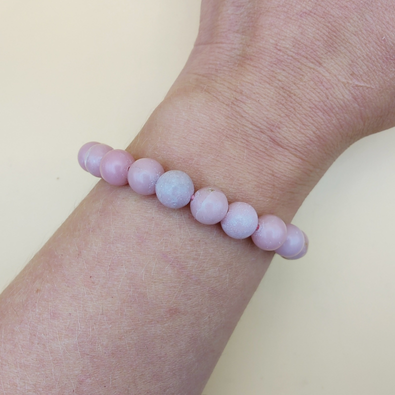 Pink Opal Armb�nd 8mm