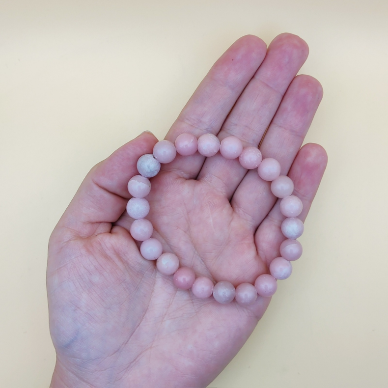 Pink Opal Armb�nd 8mm