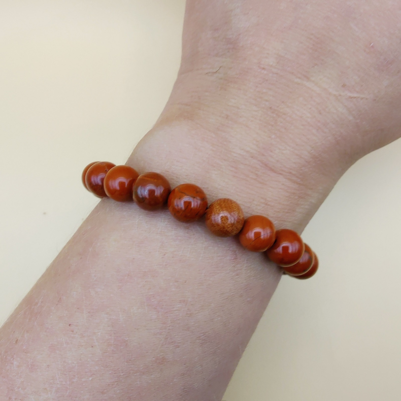 R�d Jasper Armb�nd 8mm