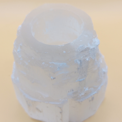 Satin Spar Mountain Top Lysestage 8cm