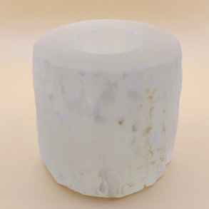 Satin Spar Cylinder Lysestage 8cm