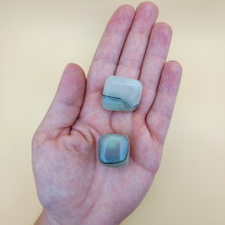 Stribet Onyx Lommesten