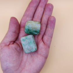 Grn Aventurin Calcit Lommesten