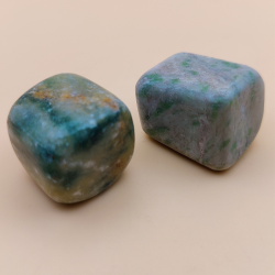 Grn Aventurin Calcit Lommesten