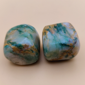 Grn Aventurin Calcit Lommesten