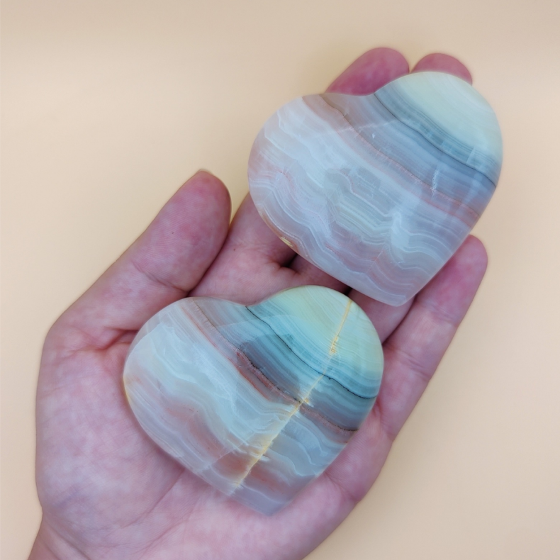 Stribet Onyx Hjerte