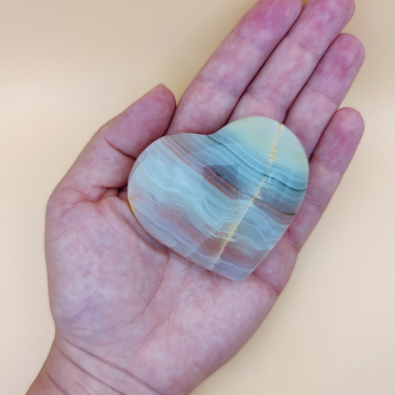 Stribet Onyx Hjerte