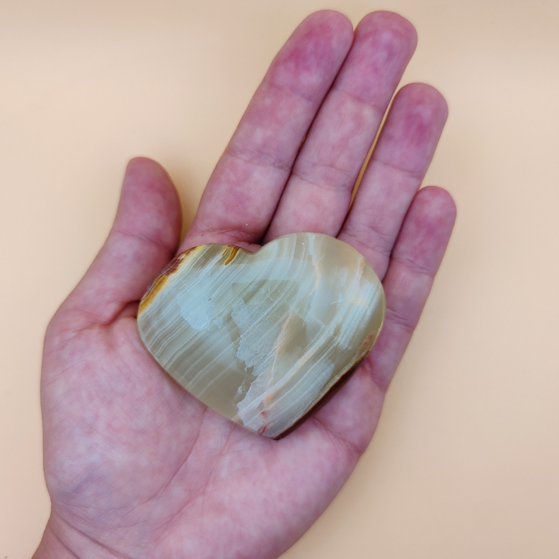 Gr�n Onyx Hjerte