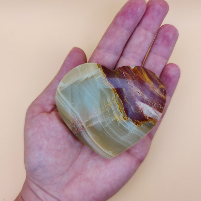 Gr�n Onyx Hjerte