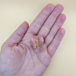 Pink Aragonit Hj Kvalitet Lommesten