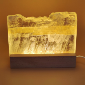 Selenit Lampe