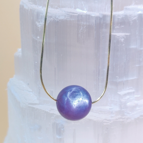 Chakra Harmoni Kollektion, Lilla Mica Gem Perle