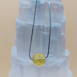 Chakra Harmoni Kollektion, Gul Fluorit Gem Perle