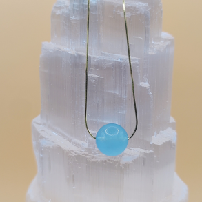 Chakra Harmoni Kollektion, Akvamarin Gem Perle