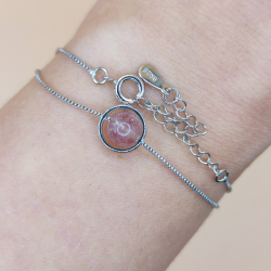 Slvkde med Jordbr Kvarts Kugle