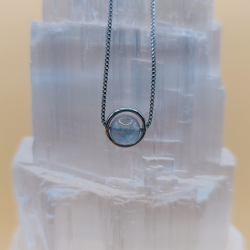 Slvkde med Labradorit kugle