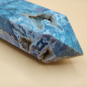 Stort Pink Moss Agat T�rn