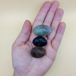 Fluorit Regnbue lommesten