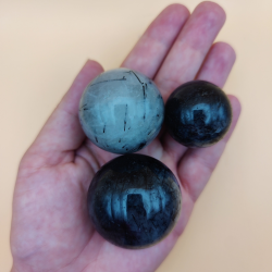 Sort Rutil Kvarts Kugler