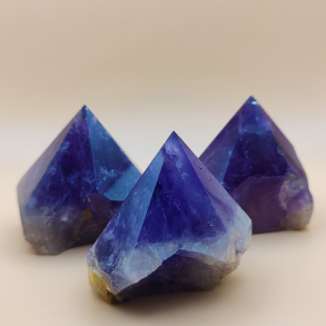 Halvpoleret Ametyst Spidser  