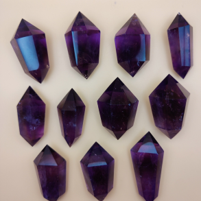 Ametyst Dobbelt Termineret Spids 