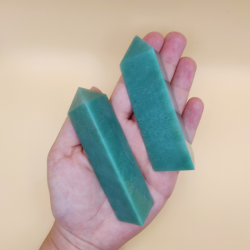 Grn Aventurin Trekant Trn