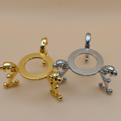 Holder til kugle slv og guld 