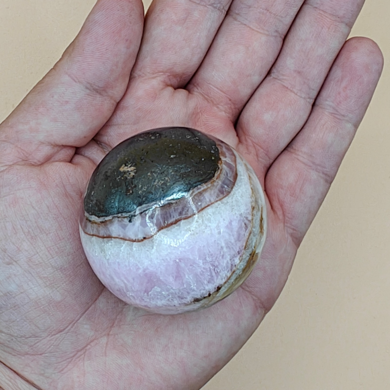 Pink Aragonit Kugle