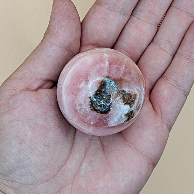 Pink Aragonit Kugle