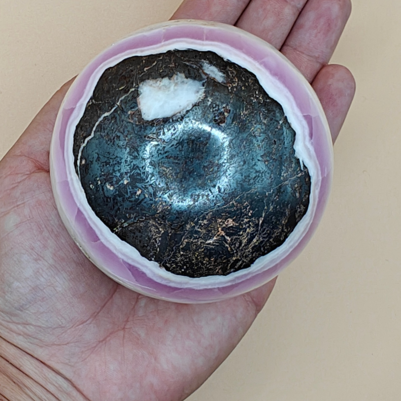Pink Aragonit Kugle