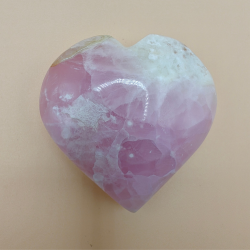 Pink Aragonit Hjerte