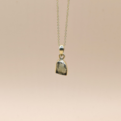 Moldavit Vedh�ng Forgyldt