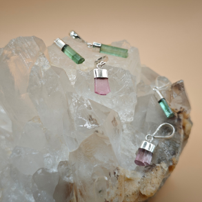 Farvet Turmalin Vedh�ng