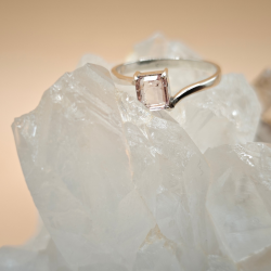 Grn og Pink Turmalin Slv Ringe