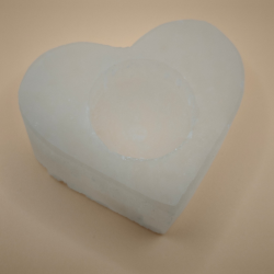 Satin Spar Hjerte Lysestage