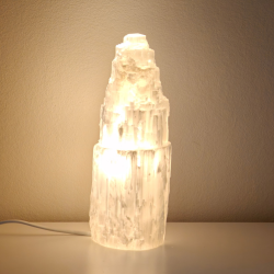 Satin Spar Lampe 25-30 cm