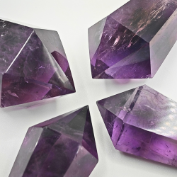 Ametyst Dobbelt Termineret Spids 