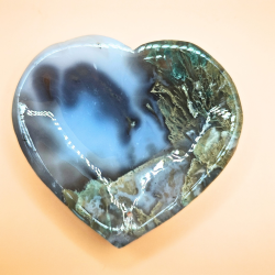 Moss Agat Hjerte Skle