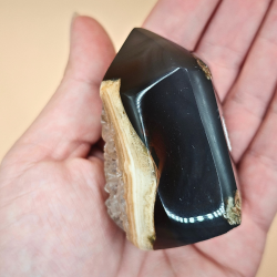 Uruguay&#8239;Ametyst&#8239;Trne med Agatbagside