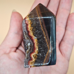 Uruguay&#8239;Ametyst&#8239;Trne med Agatbagside