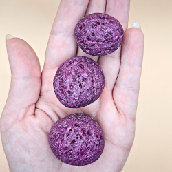 Honey Comb Rubin Lommesten