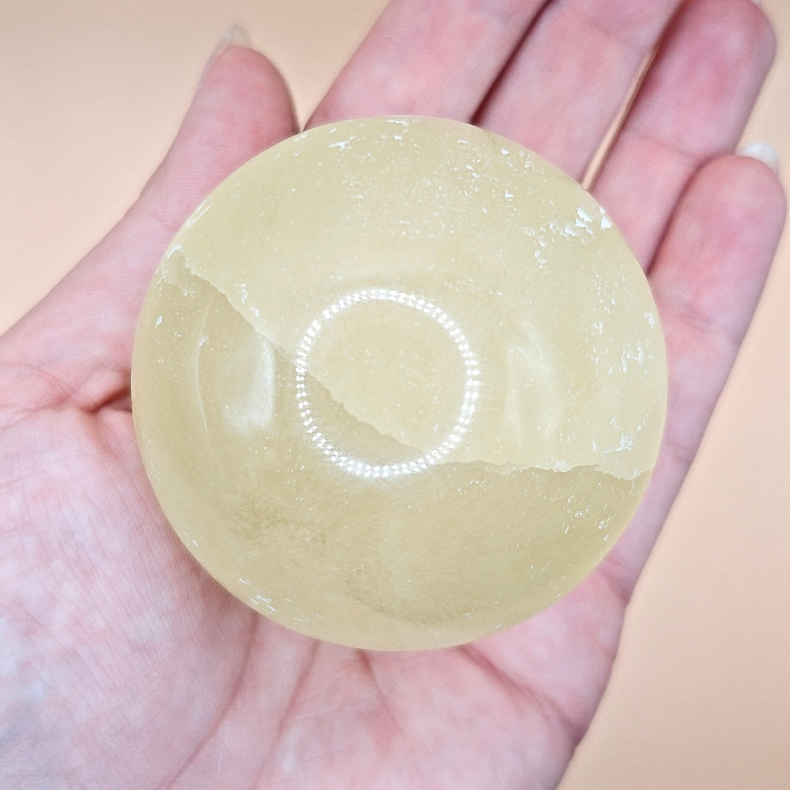 Lemon Calcit Kugle